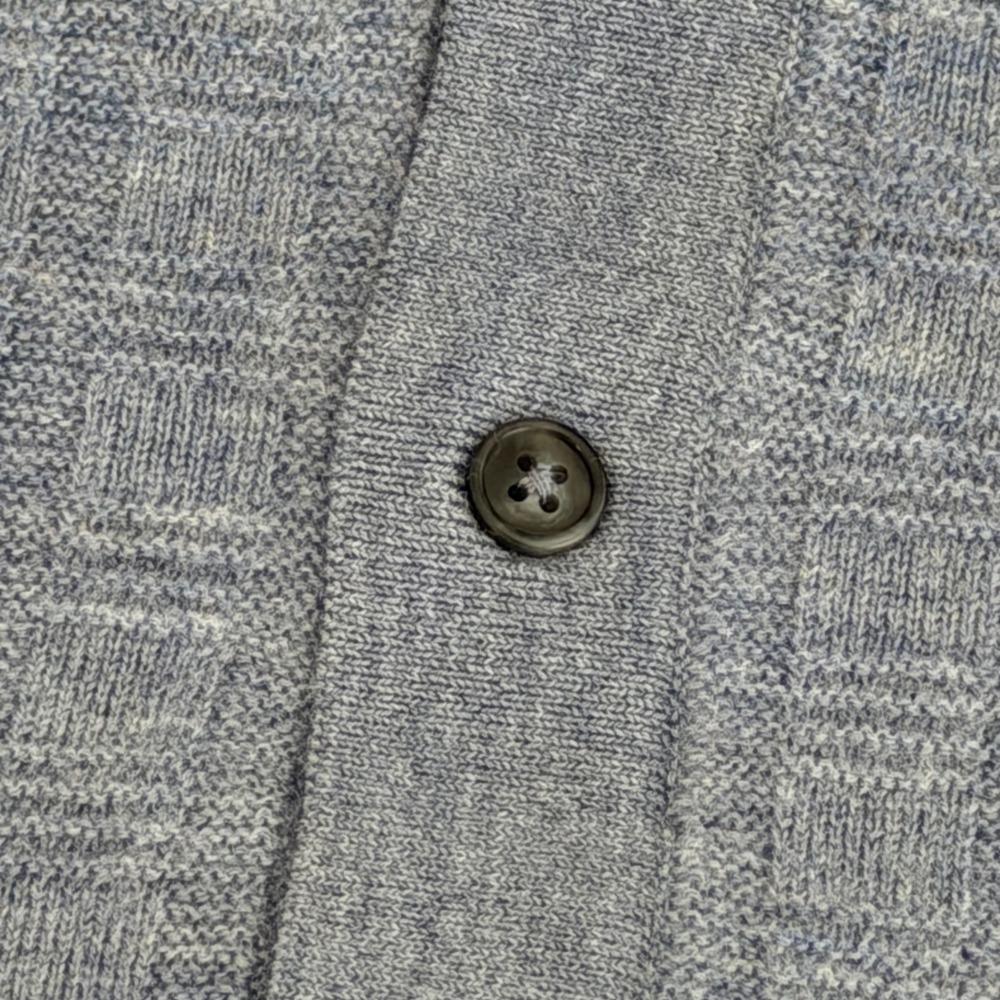 Jason Wu Men's Knit Button Down Shirt Short Sleeve 100% Merino Wool Blue L NWT - Picture 6 of 13